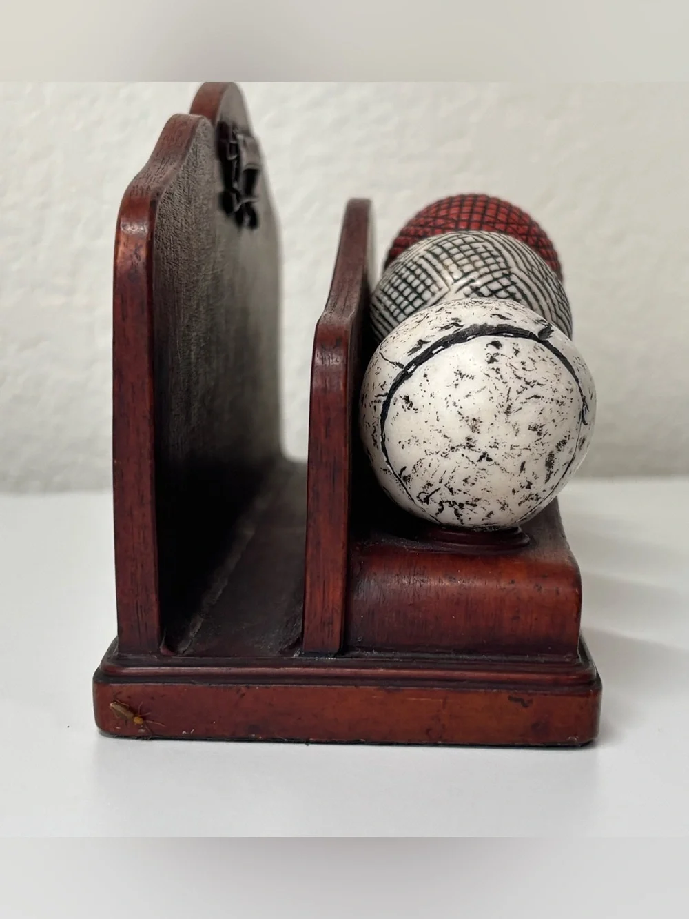 Vintage History of Golf Balls Display Letter Holder/Desk Organizer/ 8